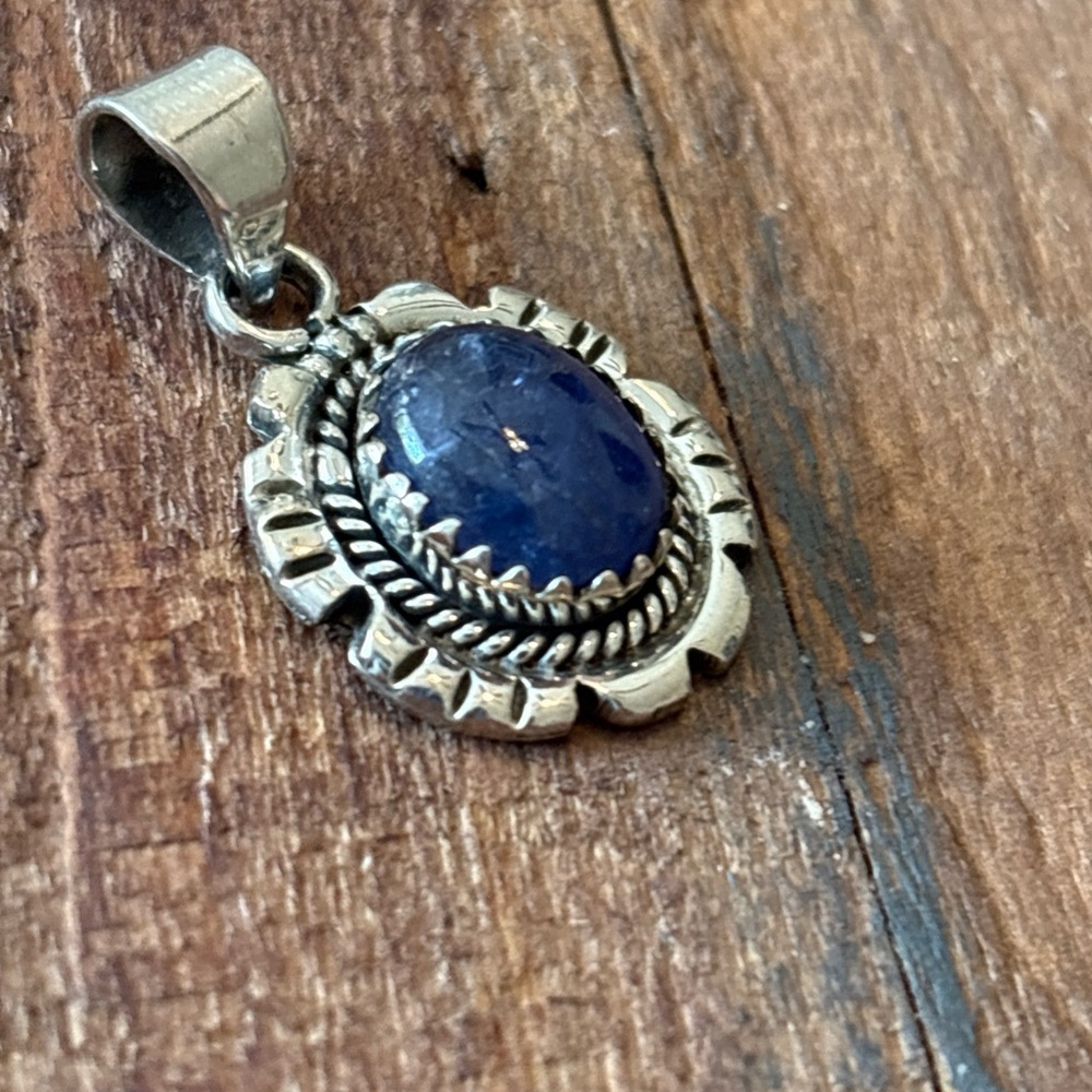 Lapis Sterling Silver Pendant